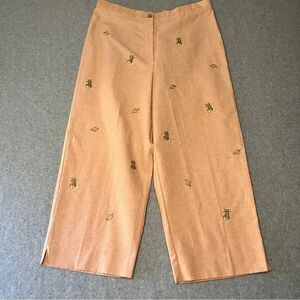 Alfred Dunner Cropped Pants IPanema Apricot Capri Pants New size 12